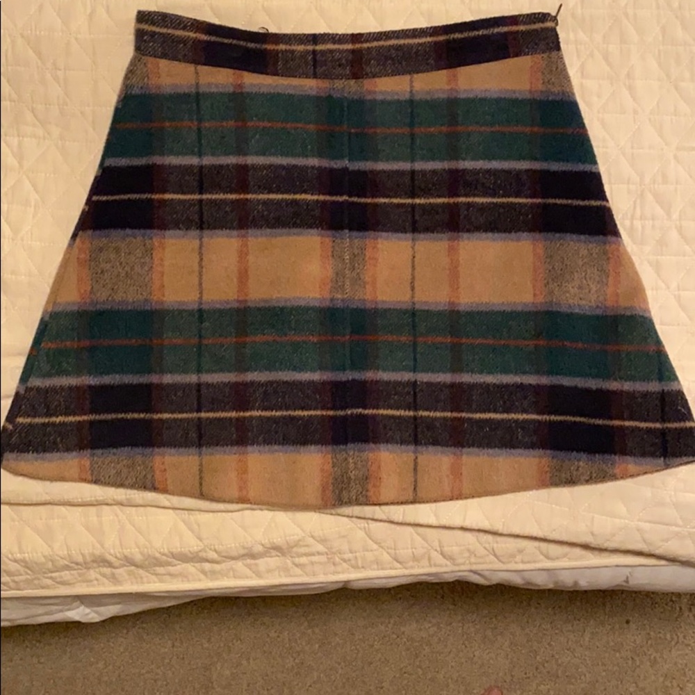 Plaid mini skirt